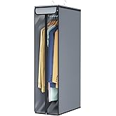 Univivi Garment Bags for Hanging Clothes 40", Hanging Garment Bags for Closet Storage with Large Clear Window, Garment Storage Bags for Suits, Coats, Dresses, 1 Pack