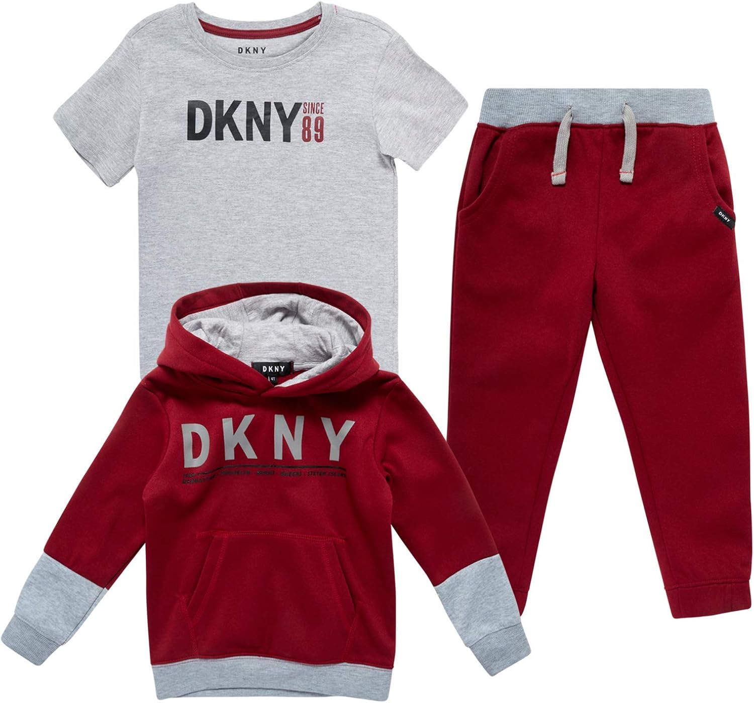 DKNY Baby Boy's Active Sweatsuit Set Zip Sweatshirt, T