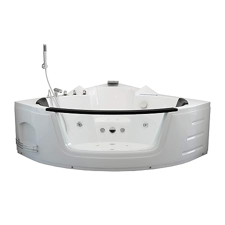 Home Deluxe - Whirlpool - Laguna L weiß - kompakt - Maße: 140 x 140 x 65 cm - inkl. vielen Extras