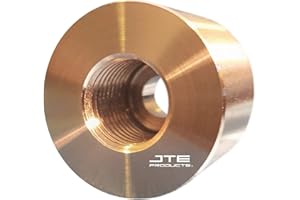 JTE Products 12MMEGT - 12mm X 1.25 Premium EGT sensor repair fitting/weld bung - CNC 304 Stainless - for Ford Powerstroke and Ram Cummins Diesels - Made in USA