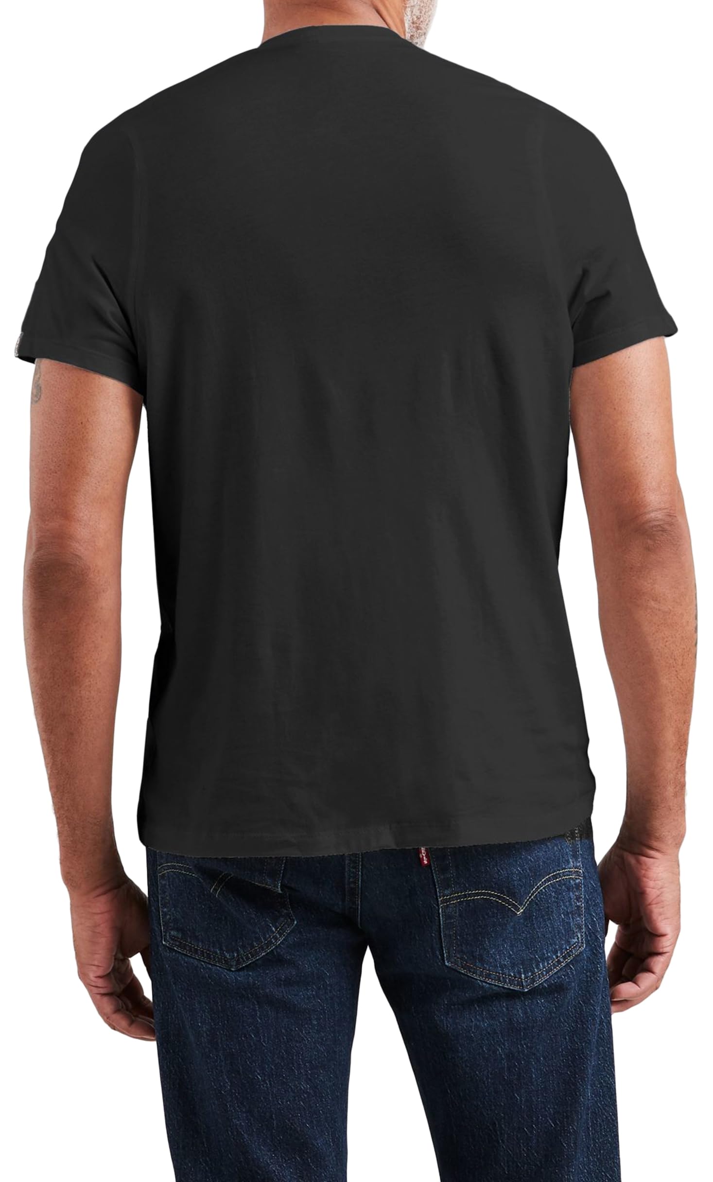 Levi's Herren Original Housemark V-Neck T-Shirt, Mineral Black, XXL 4