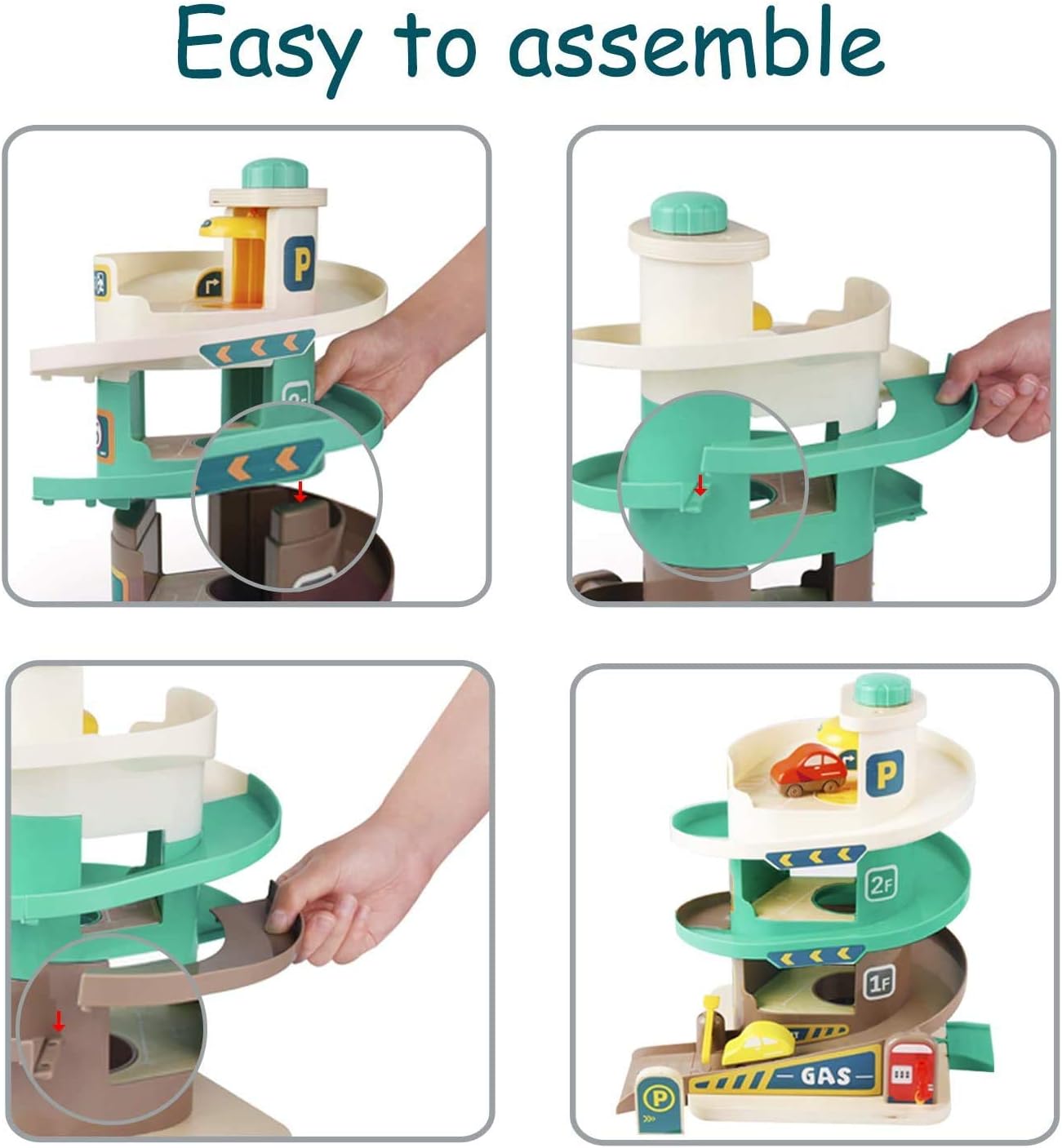 kids play car garage