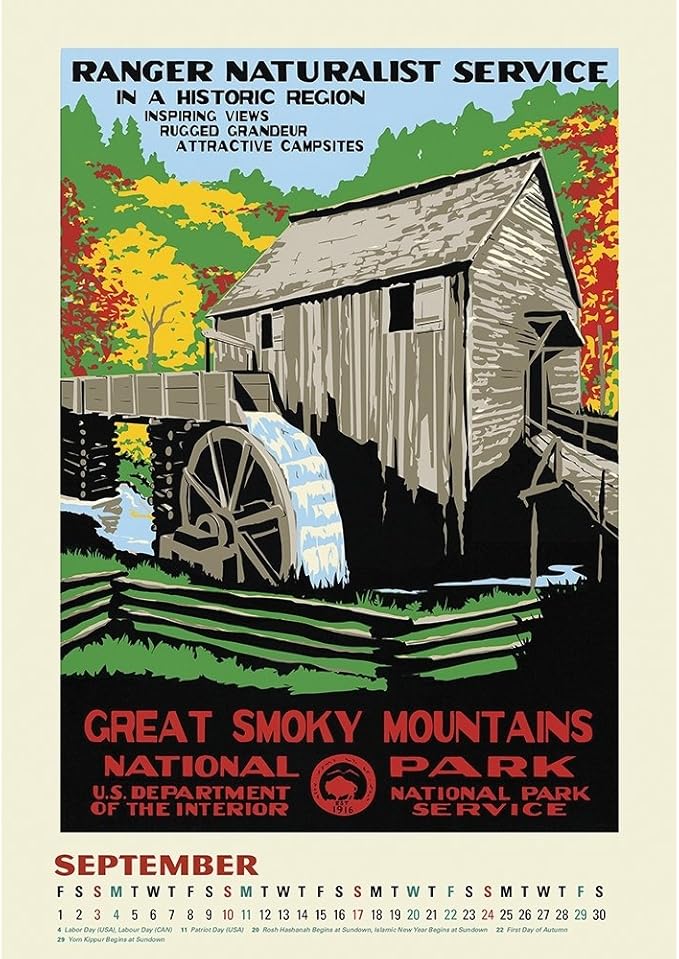 Amazon Com National Parks Poster Art Oversize Wall Calendar 2017 Office Products