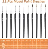 Svalor 11-Piece Drybrush Miniature Painting Set Fine Detail Brushes view 2