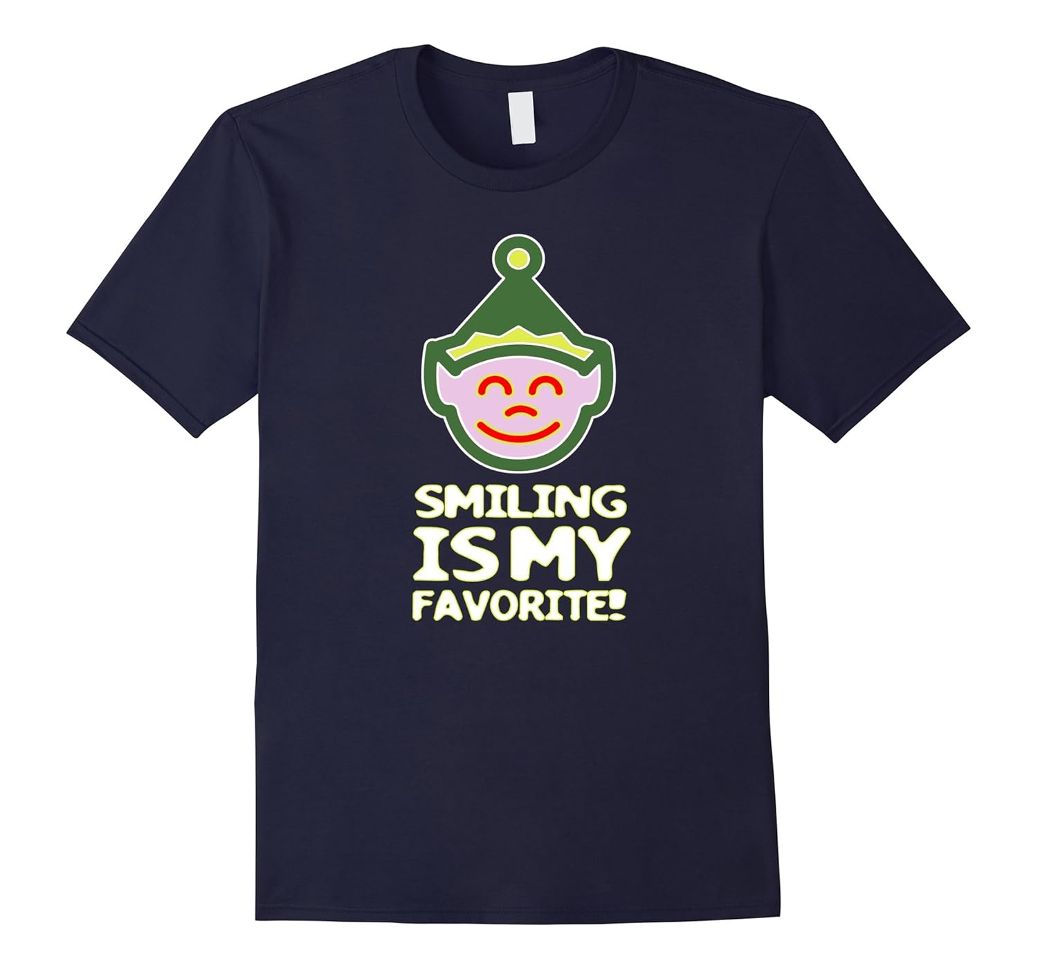 Smiling Is My Favorite Christmas Elf T Shirt Mens / Womens-ANZ