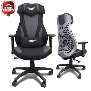 Acethrone PC Gaming Chair Ergonomic Office Chair Desk Chair with Lift Headrest and Armrests, Flexible Adjustable Height and Reclining Device