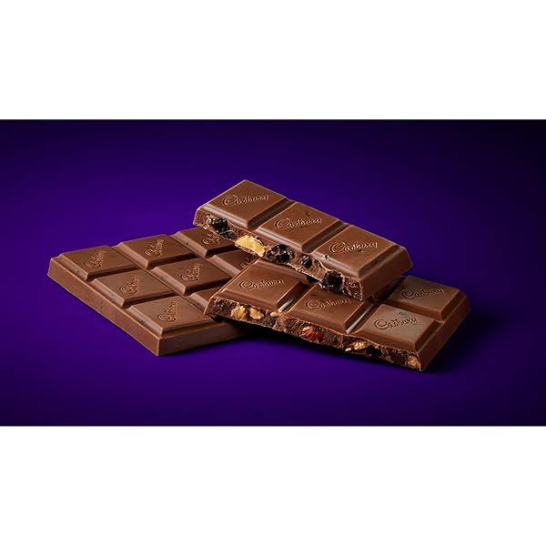 CADBURY DAIRY MILK FRUIT & NUT MILK CHOCOLATE CANDY BAR, 3.5 OZ