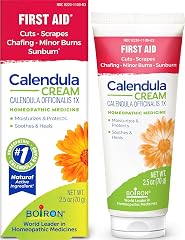 Boiron Calendula Cream for Skin Irritation Relief | For First Aid, Minor Burns, Cuts, Scrapes, Insect Bits and Sunburn. Size: