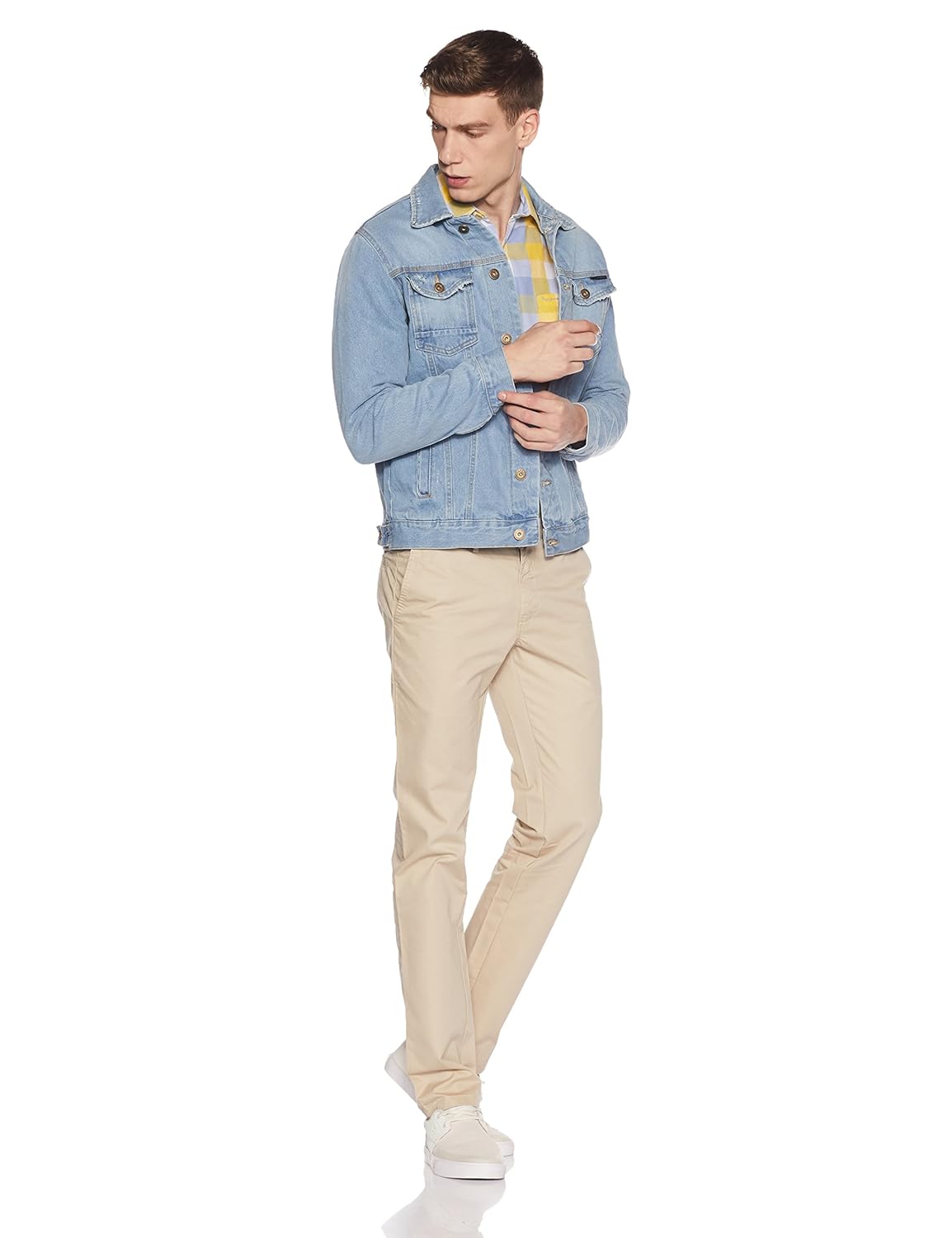 symbol amazon brand men's slim fit casual trouser