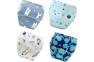 YIKG Upairy Training Pants for Boys Girls–Soft & Leak-Resistant Potty Training Underwear,Up Airy Potty Pants Comfortable for Toddlers (4PCS,S)
