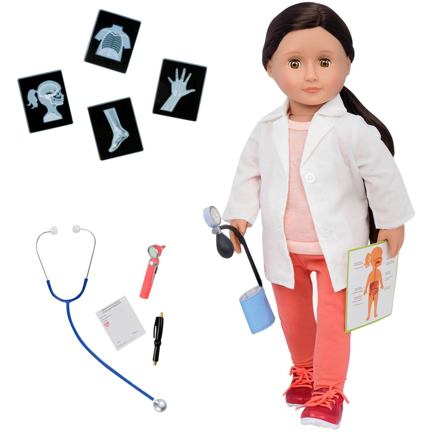 Our Generation 18 Inch Doctor Doll Deluxe Set Nicola Medical