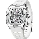 FORSINING Men's Automatic Watch with Mechanical Movement, Skeleton Dial