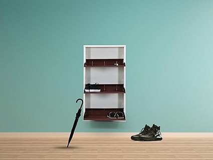 Royaloak Metal Shoe Rack with 3-Doors