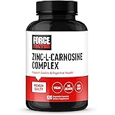 Force Factor Zinc L-Carnosine Capsules to Support Gastric and Digestive Health, Digestion and Bloating Supplement, Vegan, Non-GMO, No Gelatin, 120 Capsules