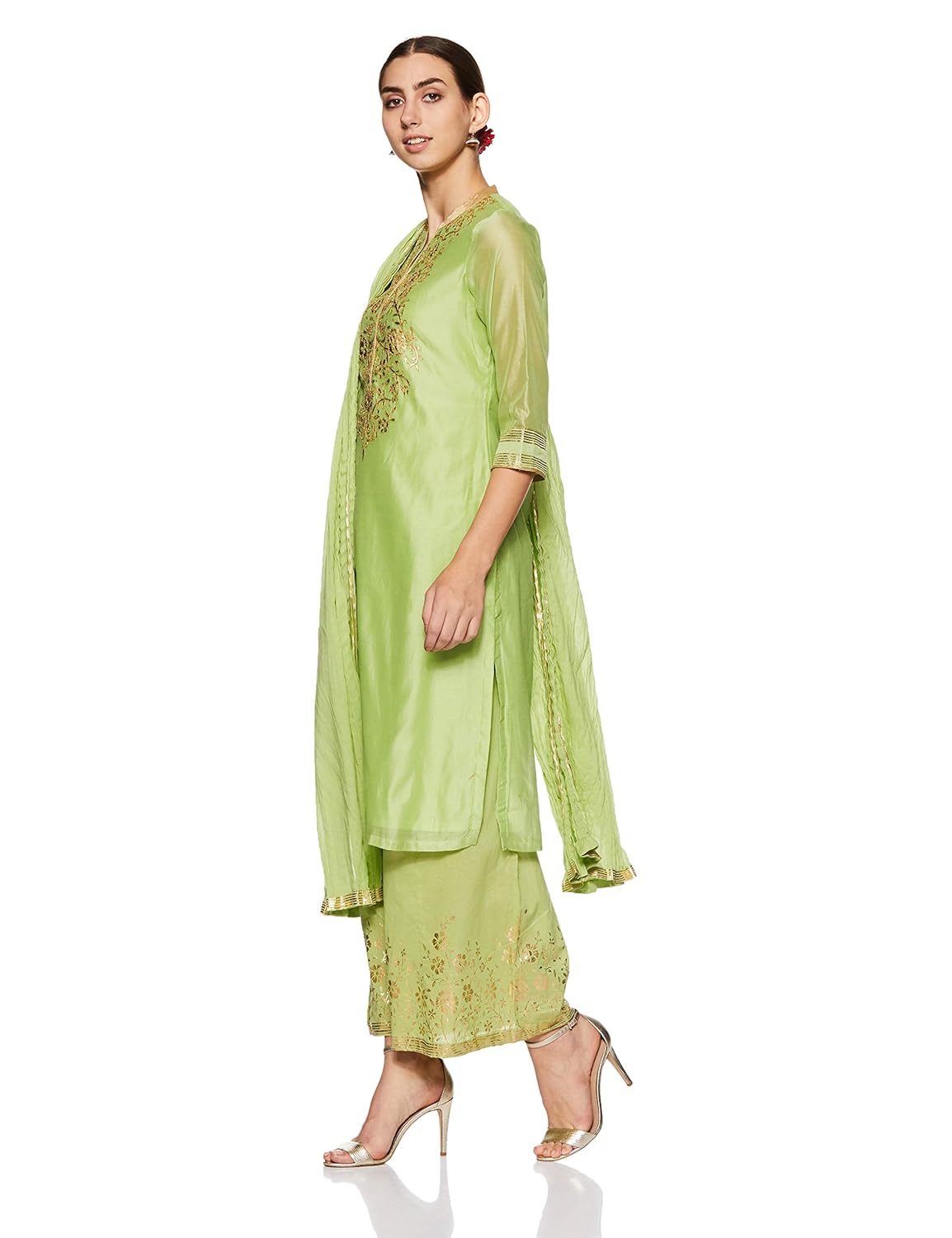 biba women's straight salwar suit set