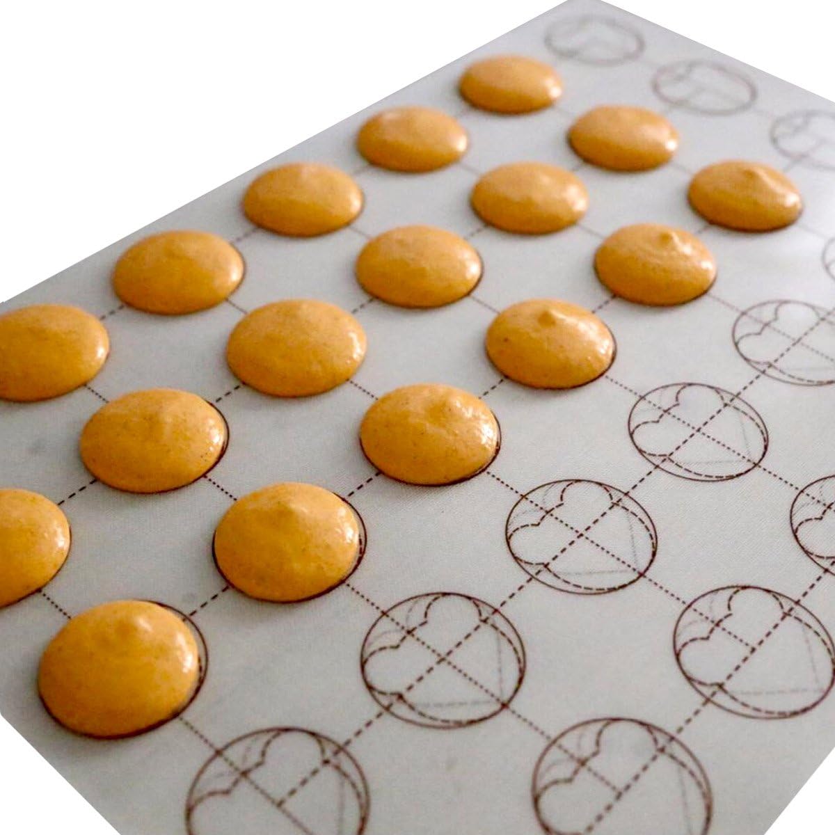 Macaron Mat, Baking Mat, Non Stick, Professional Fiberglass Baking Liner (11 x 15.3")