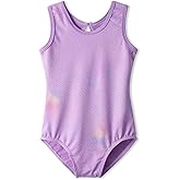 HOZIY Leotards for Girls Ballet Gymnastics Sleeveless Long Sleeve Colorful Sparkles Aqua Blue Pink Purple Solid