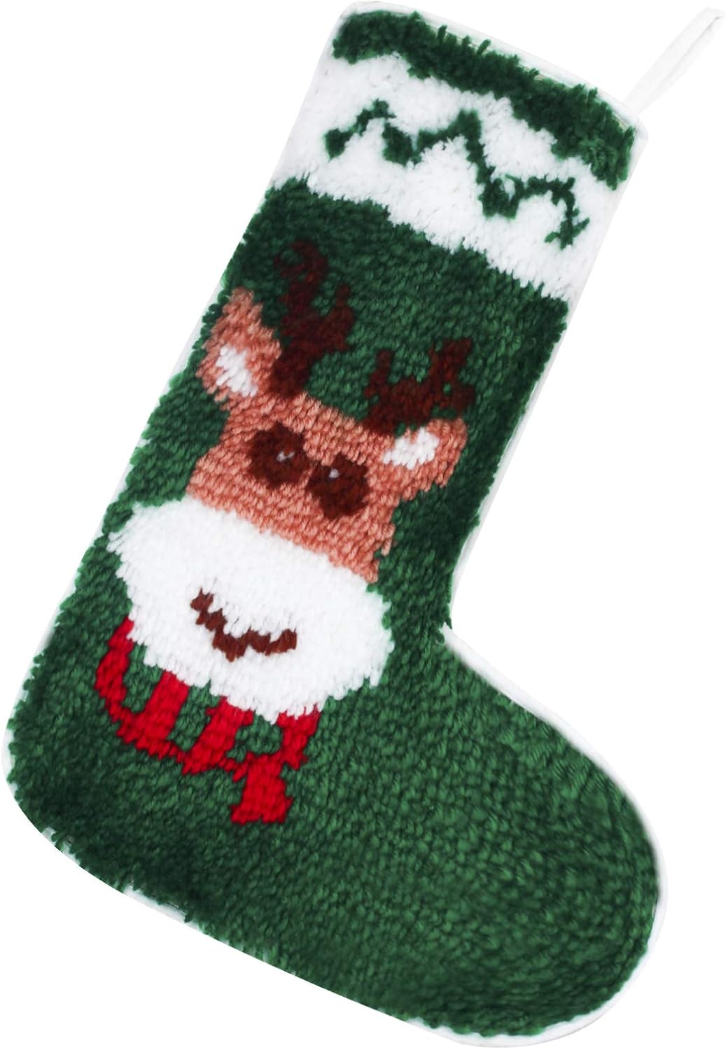 MXJSUA Latch Hook Kits DIY Christmas Stockings with Pattern