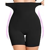 SIMIYA Shapewear Tummy Control Shorts for Women, 5-IN-1 Body Shaper High Waisted Girdle Boyshort Slip Short for Under Dresses