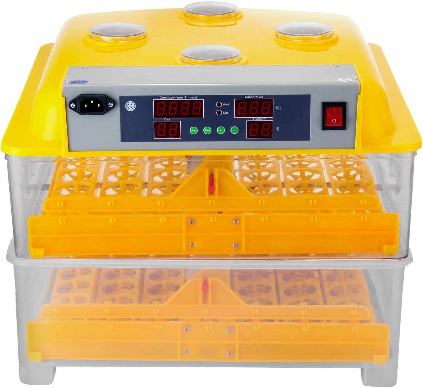 Incubatrice Automatica Per Uova Da 112 - Con Controllo Temperatura E Umidità, Girauova | Per Galline, Quaglie, Anatre - Foto 9