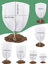 Abimars 2 Pack Garden Fleece 200x200 cm 80gsm Frost Protection Covers view 2