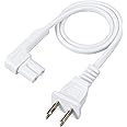 Vebner 19.5in Power Cord Compatible with Sonos One, Sonos One SL, Sonos Play-1 Speakers - Power Plug Cable (Short, White)