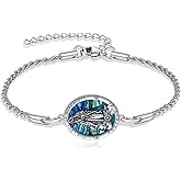 URONE Virgin Mary Bracelet Sterling Silver Virgen De Guadalupe Mother Mary Pendant Bracelet Virgencita Religious Jewelry Gifts for Women