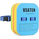 VSATEN Back Float, Swim Belt Bubble Adjustable 3 Layers Thicken Split Foam Learning Safety Training Board Pool Floaties for Kids Toddlers Swimming Beginners Floats Swim Lessons Equipment (10lb-60lb)