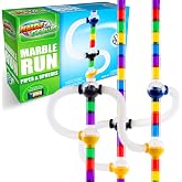 Marble Genius Pipe &amp; Sphere Marble Run Accessory Set | Expand marble runs with pipe and sphere that add creative pathways, new challenges, and exciting building possibilities.