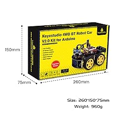 KEYESTUDIO Smart Car Robot,4WD Programmable DIY