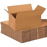BOX USA 14 x 8 x 6 Corrugated Cardboard Boxes, Medium 14"L x 8"W x 6"H, Pack of 25 | Shipping, Packaging, Moving, Storage Box for Home or Business, Strong Wholesale Bulk Boxes