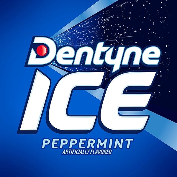 DENTYNE ICE PEPPERMINT SUGAR-FREE CHEWING GUM, 6 BOTTLES OF 60 PIECES (360 TOTAL PIECES)