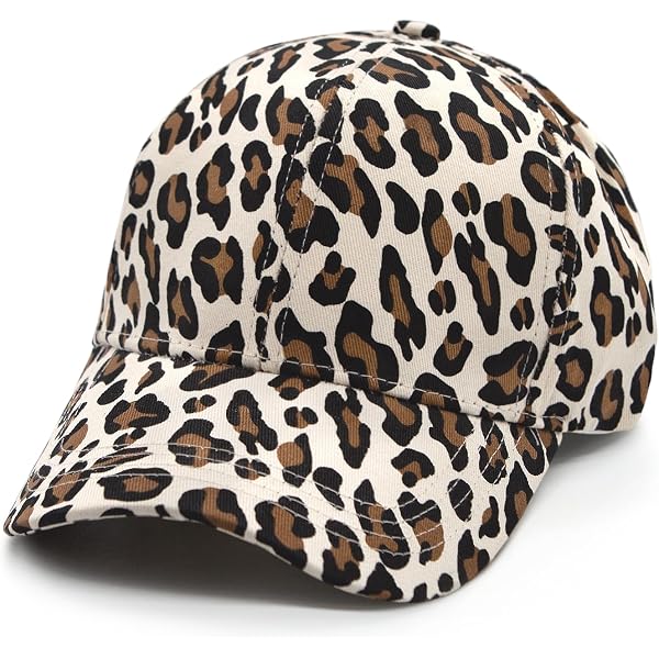 Adjustable Cheetah Print Baseball Cap Trucker Hat Leopard Print Baseball Cap: Adjustable Women main image 3