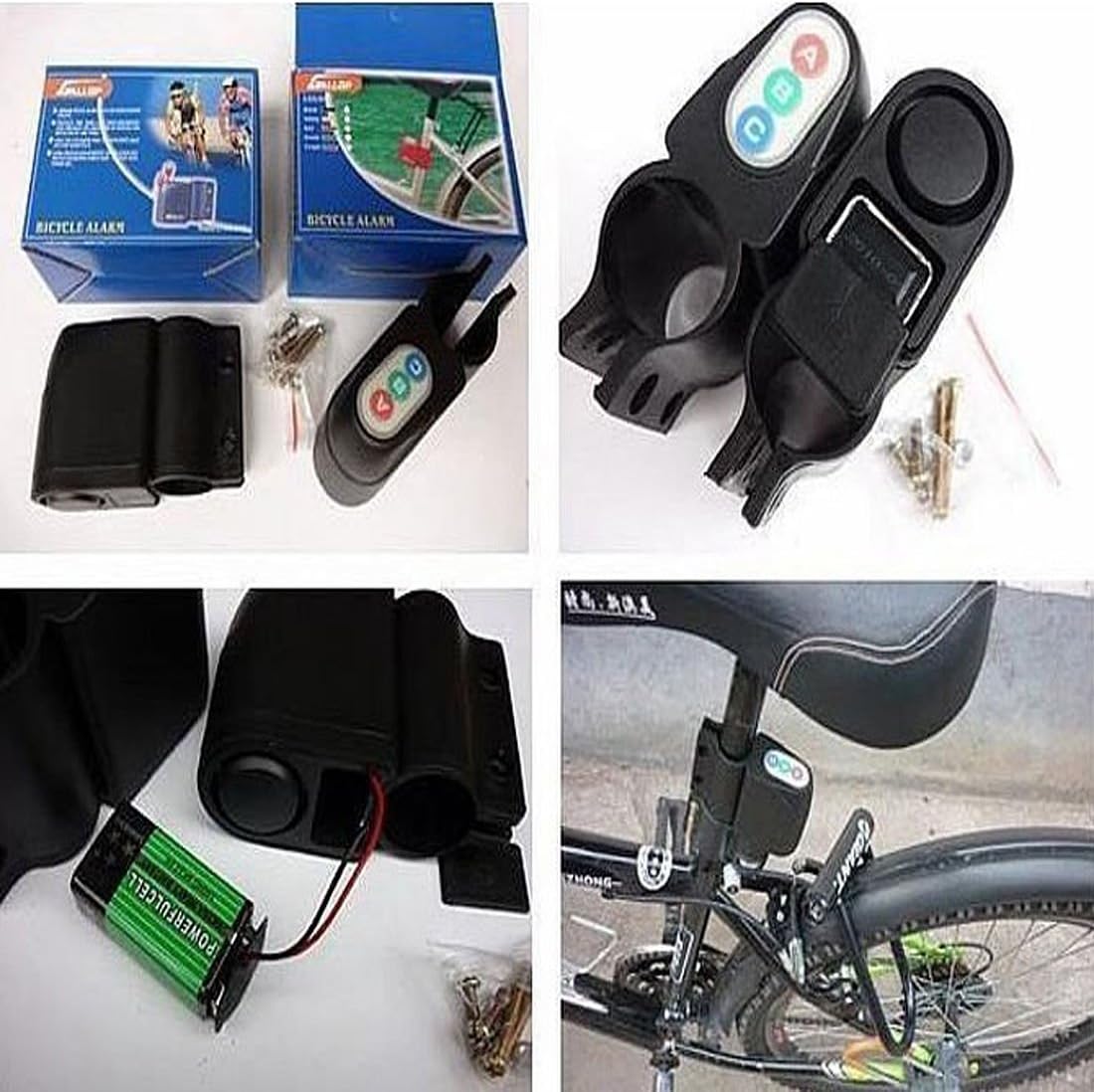 Bike Alarm Lock Bicycle Motorbike Moped Cycling Security Alarm Sound Loud