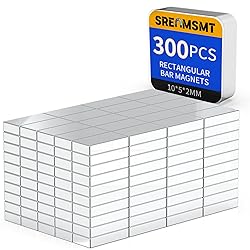 SRENMSMT Powerful Neodymium Bar Magnets, 300 Pack