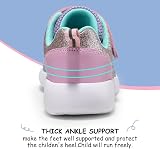 Harvest Land Glitter Kids Trainers Purple Pink Slip On Lightweight Breathable view 6