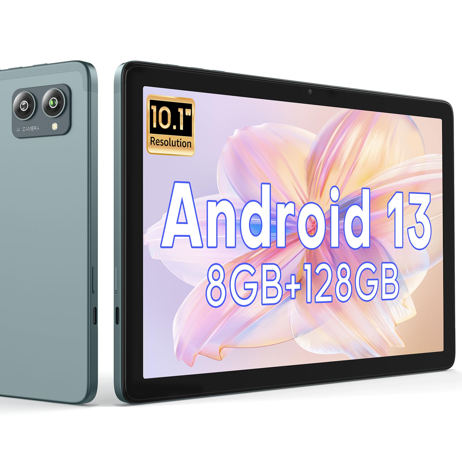 Mua Newest 2024 Tablet 10.1 Inch Android Tablet, Android 13 Tablet 128GB Storage 8(4+4) GB RAM, 13+5MP Camera, 1280×800 FHD IPS Touch Screen,…