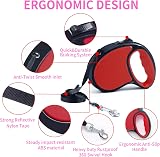 ANCOOLE Retractable Dog Lead 5M 16ft Extendable 360° Tangle-Free Nylon Tape view 4