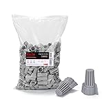 HKS 200 PCS Gray Wire Nuts - AWG 18-6 Winged