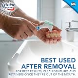SOL Denture Brush 2pk Dual Angled Heads Soft Bristles Non-Slip Grip view 6