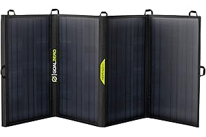 Goal Zero Nomad 50, Foldable Monocrystalline 50 Watt Solar Panel with 8mm + USB Port, Portable Charger for Yeti Power Generator and Banks. Lightweight 18-22V 50W