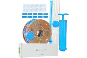 Creality Filament Vacuum 3D Printer Filament Vacuum Storage Kit 350 x 350mm, 10 Vacuum Bags with 10Desiccants, 10 Sealing Cli