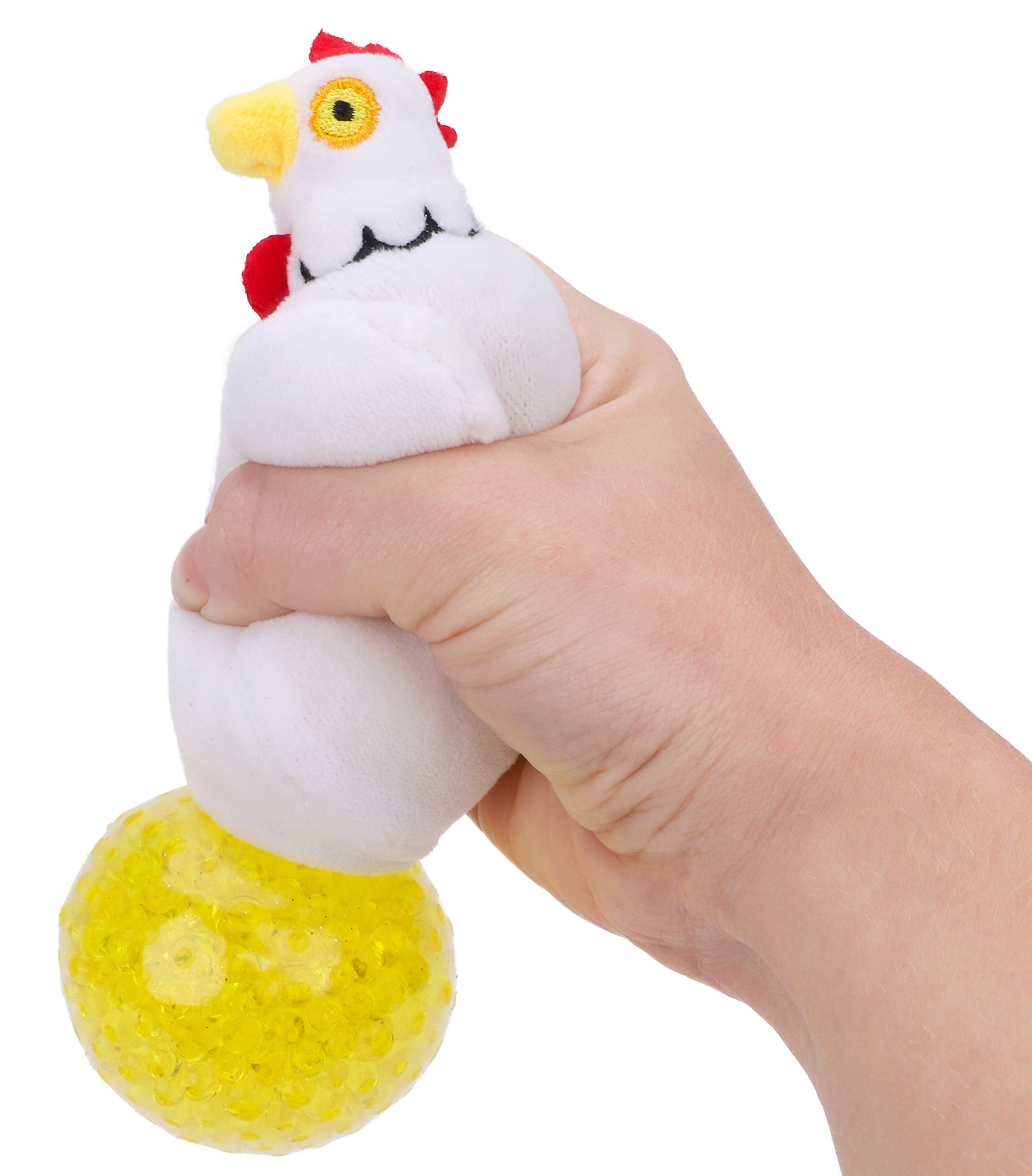 Toyland® Furry Monster/Unicorn/Animal Jelly Squeezers/Reversible Squeeze Toys - Children's Novelty Toys (Squeezer Chicken)