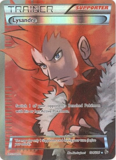 Amazon Pokemon Lysandre 104 106 Flashfire Card Toys Games