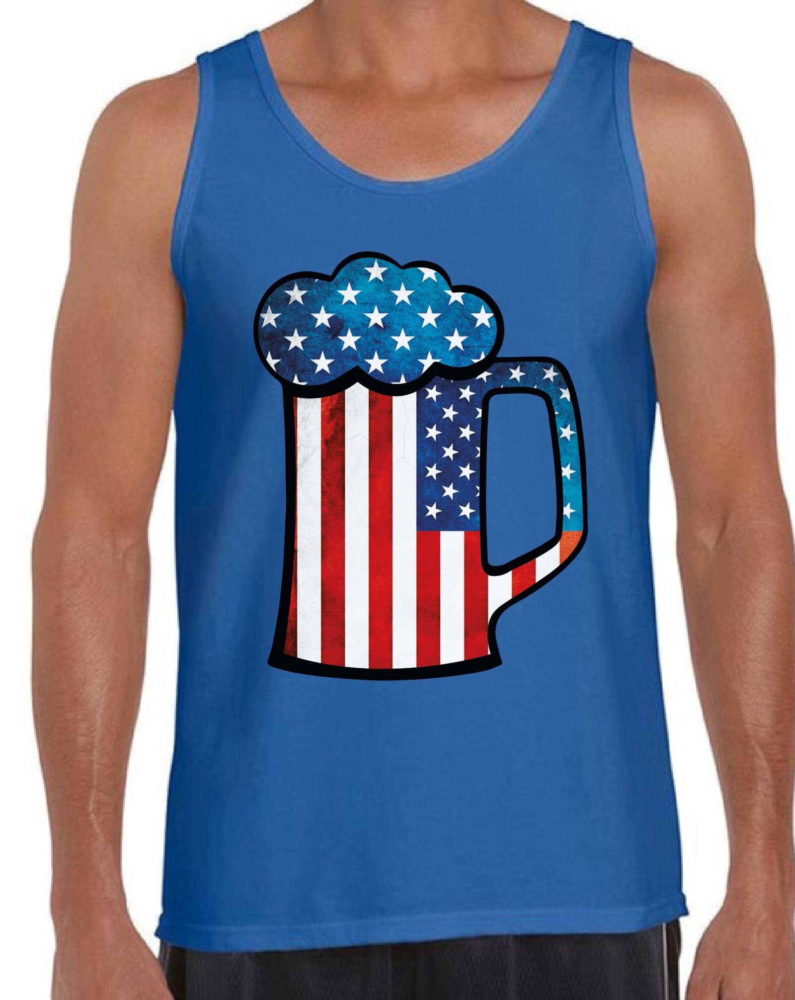  S Usa Beer Tank Tops For Gifts For 4th Of July American Flag For Beer Lovers Shirts