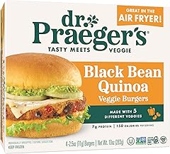 Dr. Praeger's, Black Bean Quinoa Veggie Burgers, 2.5 Ounce, 4 Count