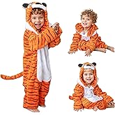 Breevo Halloween Dinosaur Tiger Panda Costume Kids Onesie 18M-8Y