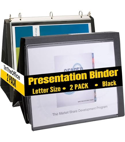 Binder Rasel Self-supporting Easel Binder Flip Chart Easel Binder - Landscape ...