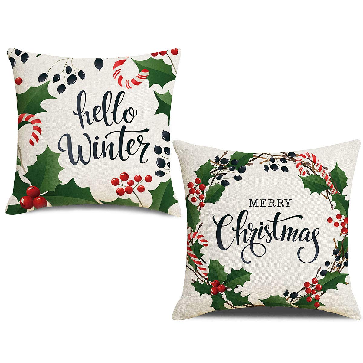 round christmas pillows