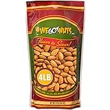 Jumbo California Almonds - 4 lbs (64oz) Premium Quality Kosher Raw Almonds By We Got Nuts - Natural & Healthy Rich Flavor Alm